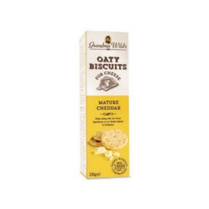 OATY BISCUITS 130g MATURE CHEDDAR - Image 1