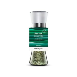 MILL 180g SEA SALT WITH GARLIC & BASIL - Image 1