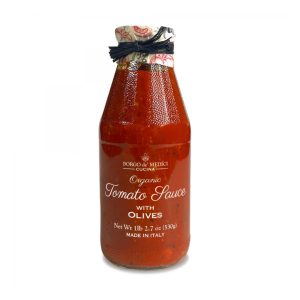 TOMATO SAUCE WITH BLACK OLIVES 530g - Image 1
