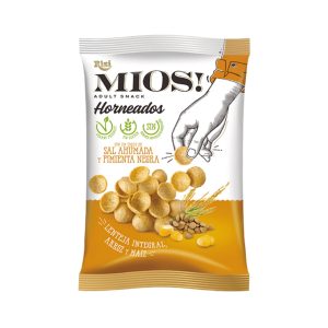 CORN CRISPS "MIOS" LENTILS & SMOKED SALT 95g - Image 1