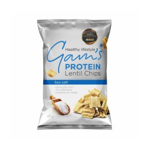 Protein lentil chips sea salt 65g - Image 1