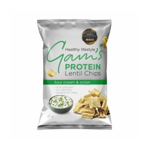 Protein lentil chips sour cream & onion 65g - Image 1