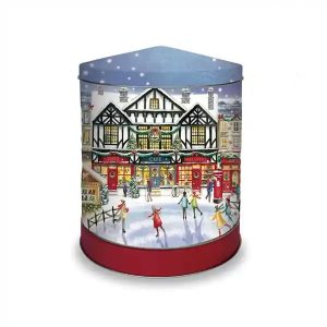 CHRISTMAS HIGH STREET MUSICAL TIN 300G - Image 1