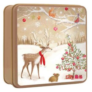 CHRISTMAS TREE & WOODLAND FRIEND TIN 100G - Image 1