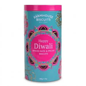 Happy Diwali Spiced Date & Pecan Biscuits 200g - Image 1