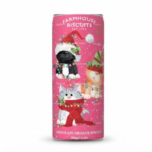 Xmas Kitten Orange Biscuits 150g - Image 1