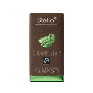 Milk Pistachio Bio Choco 100g - Image 1
