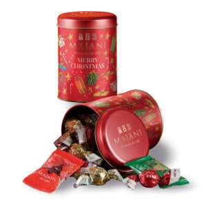 ASSORTED CHOCOLATES MERRY CHRISTMAS TIN 120g - Image 1
